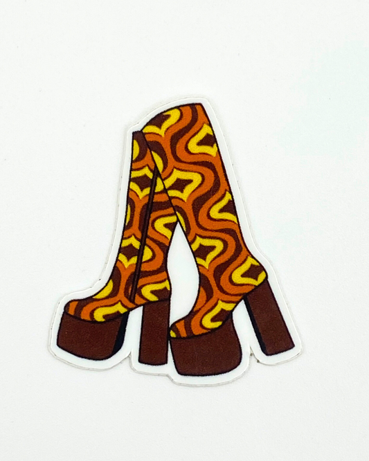 70’s boots stickers