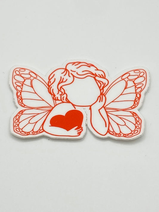 Butterfly angel sticker