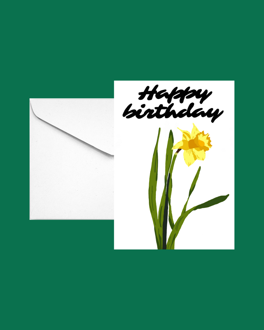 Daffodil birthday card